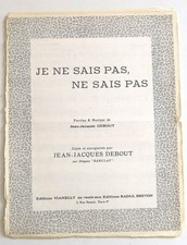 Partition vintage sheet music