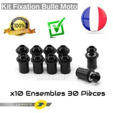x10 Vis Fixation Bulle Moto Universel Carénage Yamaha Kawasaki Suzuki Honda Etc