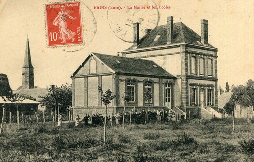 Carte fains mairie les - carte, et