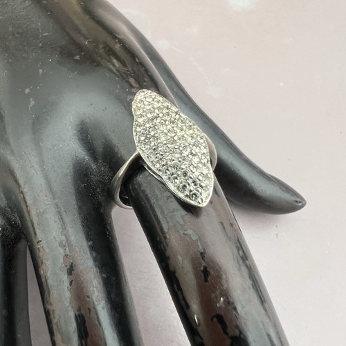Bague marquise argent - bague, argent-