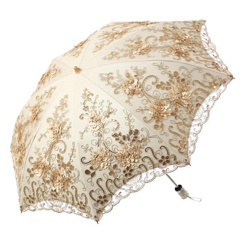 Embroidered lace double deck - embroidered, double-deck