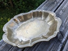Plat creux en Bronze argenté