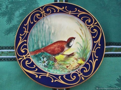 Antique limoges bird porcelain - limoges,