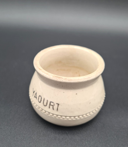 Pot ancien grès yaourt - en,