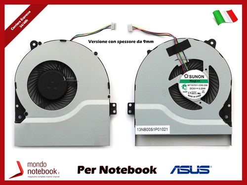 Ventilateur cpu asus - cpu, 9mm