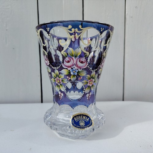 Vase cristal bohème - vase, en
