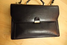 KATANA cartable noir en cuir