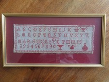 ANCIEN ABECEDAIRE  ENCADRE   ( Vers les Années 1920 )