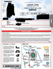 2 places de concert Linkin Park stade de France Pelouse OR le 11/07/25