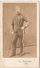 Capitaine Verlinde Chasseurs à cheval de la Garde Impériale Photo CDV Militaire