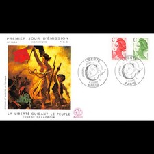 FDC n° 1664 - Emission Liberté Type C - 2/1/1990 Paris
