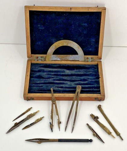 Ancienne boite compas - ancienne,