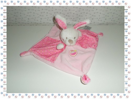 Doudou plat carré lapin - doudou,