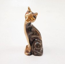 Sculpture bronze massif - , chat