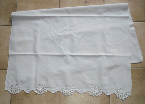 Ancien drap lit - , en