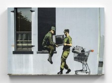 BANKSY peintures murales toile