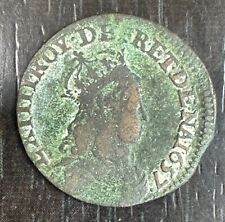 FRANCE - LOUIS XIV 1643-1715 - LIARD DE FRANCE 1657 C CAEN