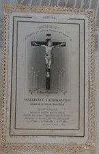 Image pieuse a volet sacrileges alliance catholique, foi au crucifix letaille 25