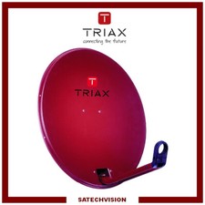 Parabole Aluminium Triax TDA 64R Rouge Brique 60 x 65 cm Série Euroline