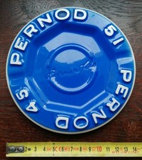 BUF1- Cendrier PERNOD 45 51 publicitaire ancien Pernod & Fils MDL France faïence