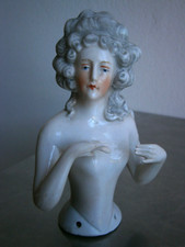 Demi corps Poupée Figurine porcelaine Marie-Antoinette déco St 18°s Ancien