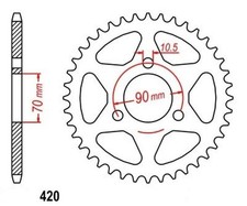 Roue a Chaîne 42 Dents