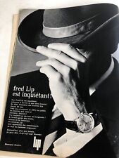 ◕ Publicité Vintage Advertising MONTRE FRED LIP ◕ Février 1963 ◕