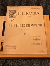 H. E. Kayser 36 études pour
