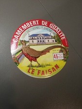 ETIQUETTE DE CAMEMBERT LE FAISAN DORÉ  FABRIQUE DANS LE CHER 18140
