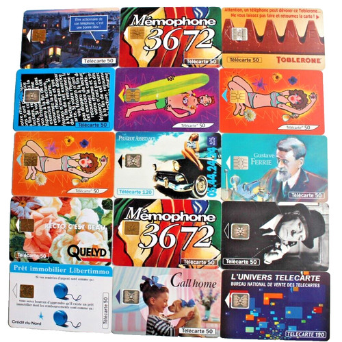 Lot 15 telecartes - lot,