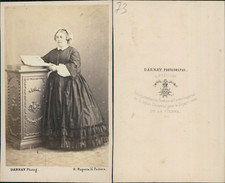 Darnay, Poitiers, Emilie Vincent Molinier  CDV vintage albumen carte de visite 