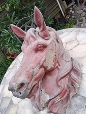 Enseigne De Boucherie Chevaline En Zinc Tete De Cheval Vers 1930