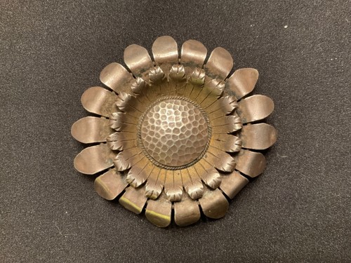 Broche argent tournesol - #,