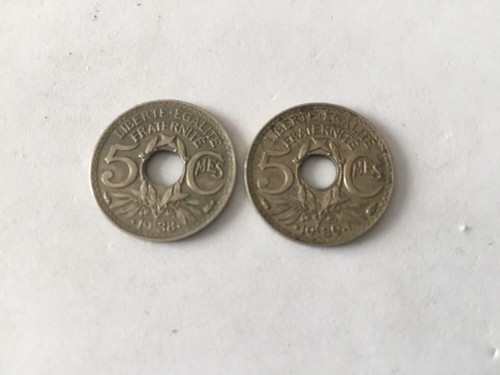France pièces centimes - 2,