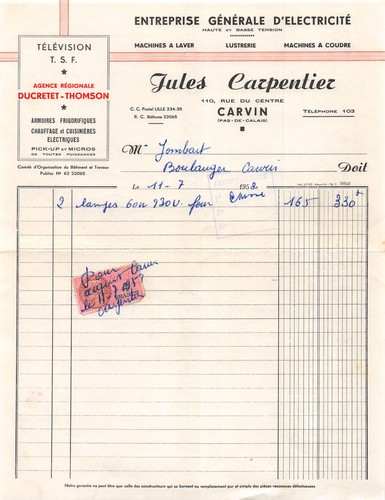 1958 entreprise generale - generale, d