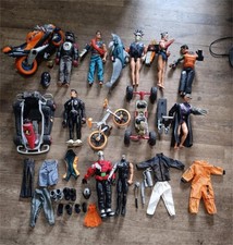 lot action man, personnages, véhicules, vêtements et armes