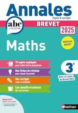Maths 3e : annales 2025