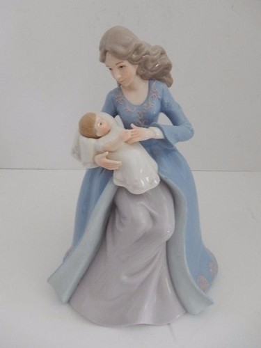 Porcelain figurine mother - porcelain,