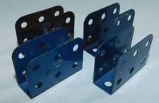 4 x SUPPORT EN U BLEU UNI