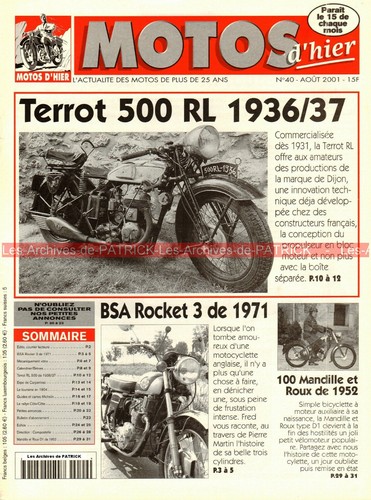 Motos hier bsa - d'hier, 40