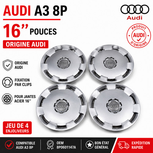 Enjoliveurs audi 8p 16 - “4,
