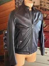 Blouson en cuir d’agneau noir DIESEL absolument Neuf !