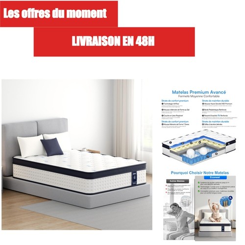 Matelas hybride 140x190 - matelas, cm