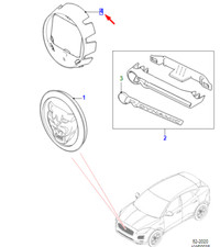 JAGUAR E-PACE X540 Plaque de socle avant Growler J9C23016 NEUF ORIGINAL