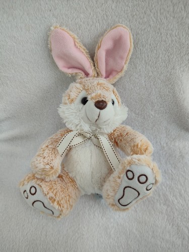 Doudou peluche lapin marron - peluche,