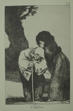 CHITON, Francisco de Goya, eau forte gravure de los caprichos, planche 28