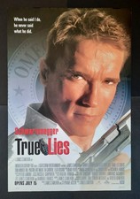 TRUE LIES Le Caméléon James Cameron 1994 Jamie Lee Curtis Affiche US Originale