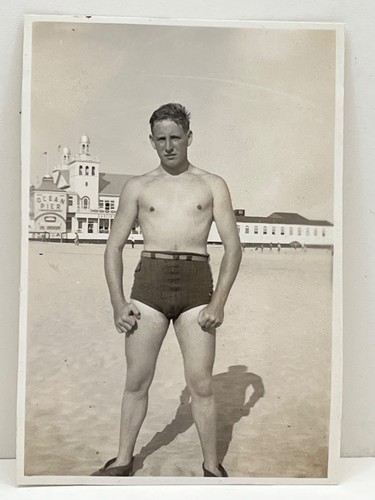 1940s handsome shirtless man - 1940s,