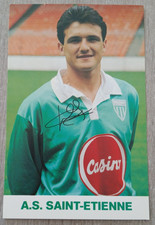 Carte football 1989 1990 ASSE Joueur  THIERRY ROUMAZEILLE  ST Etienne Casino
