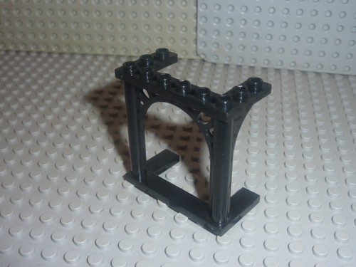 Lego black brick arch 6 - black, x